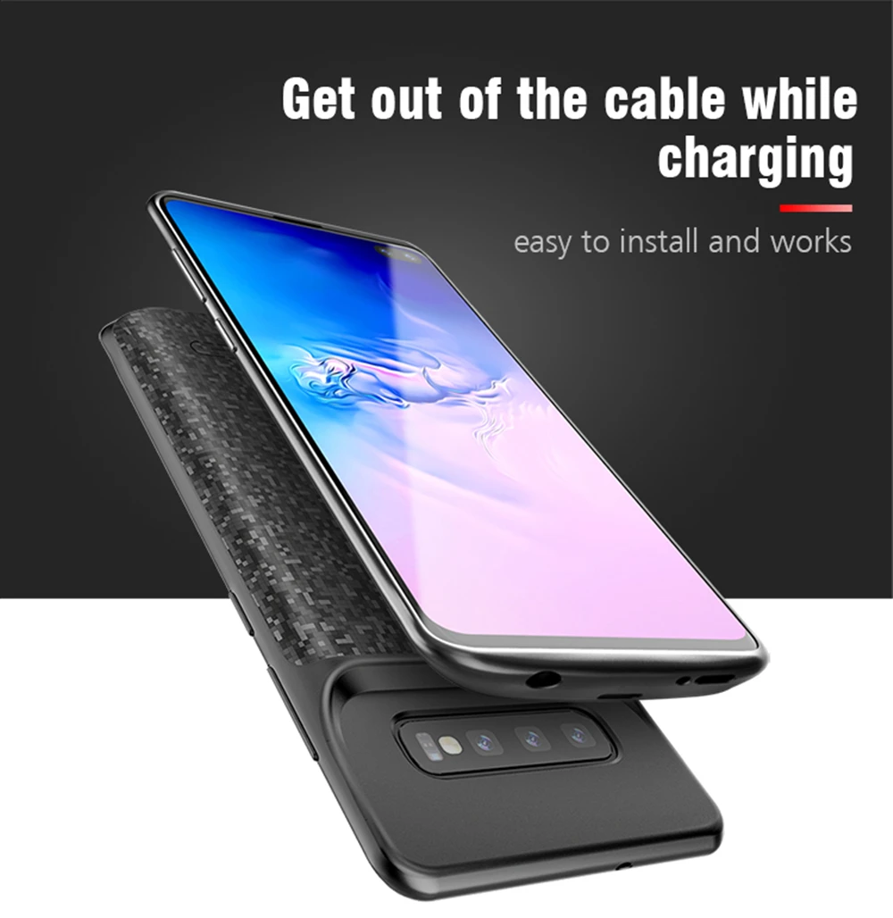 Power Bank Station For Samsung S10 Plus Cover Phone Case 5000mAh For Galaxy S10 Plus Battery Case Dropshipping Agent - ANKUX.COM