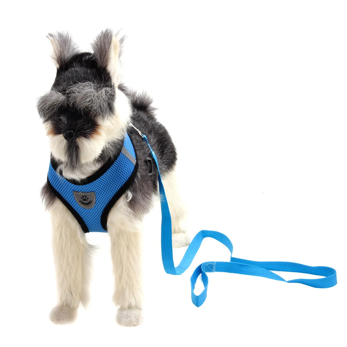

Wholesale Soft Mesh Dog Harness Vest And Leash Adjustable Step In Reflective Dog Harness Set for Outdoor Walking