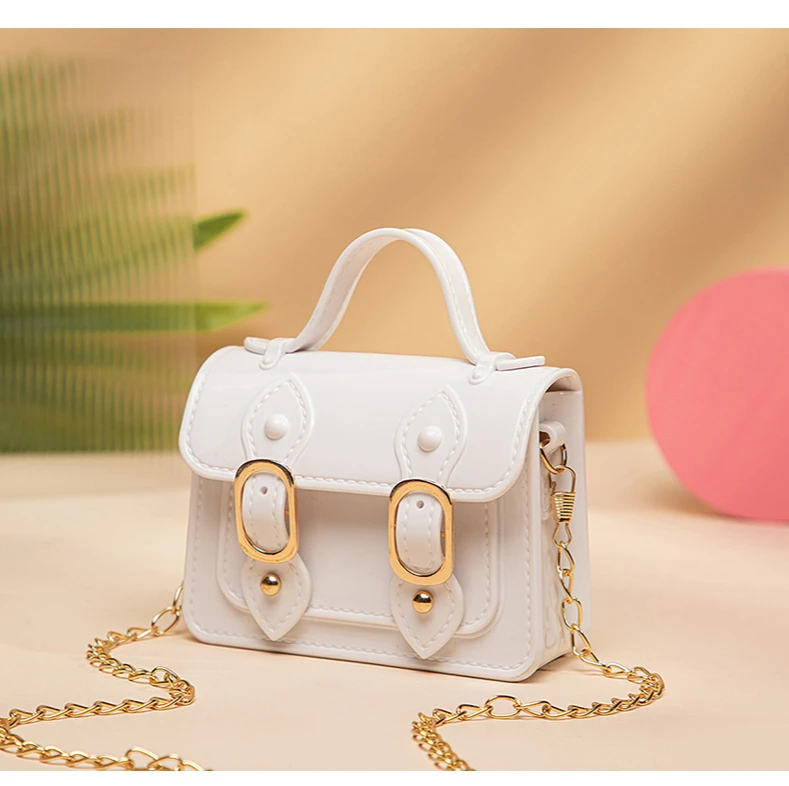 

helarocky opaque fashion bag jelly laser pvc woman pink logo bag