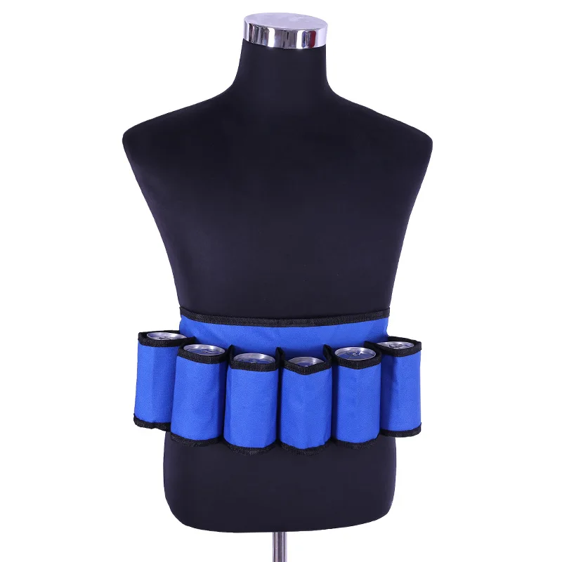 

Twinkle 6 Cans Of Beer Portable Outdoor Hiking Waist Bag Beverage Holders