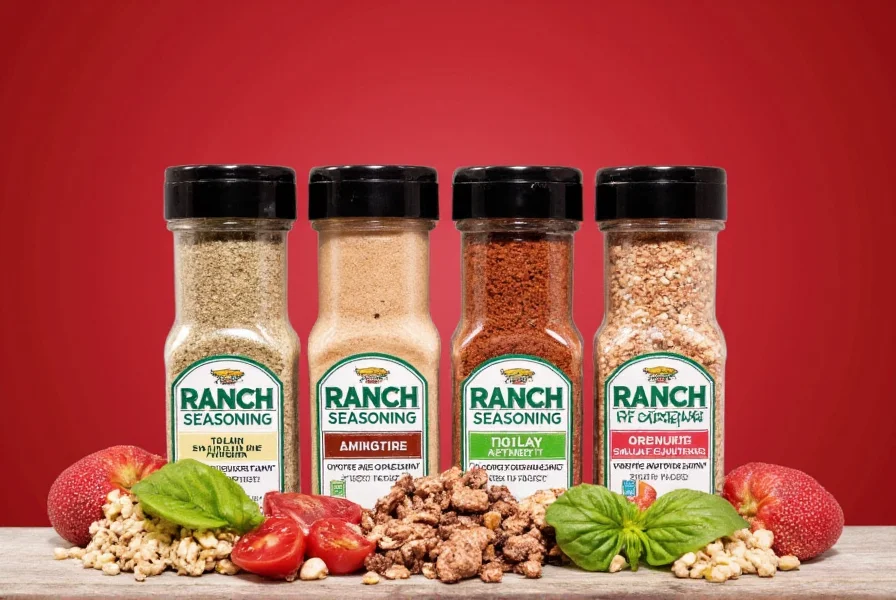 Spice Rack with Italian and Ranch Bottles