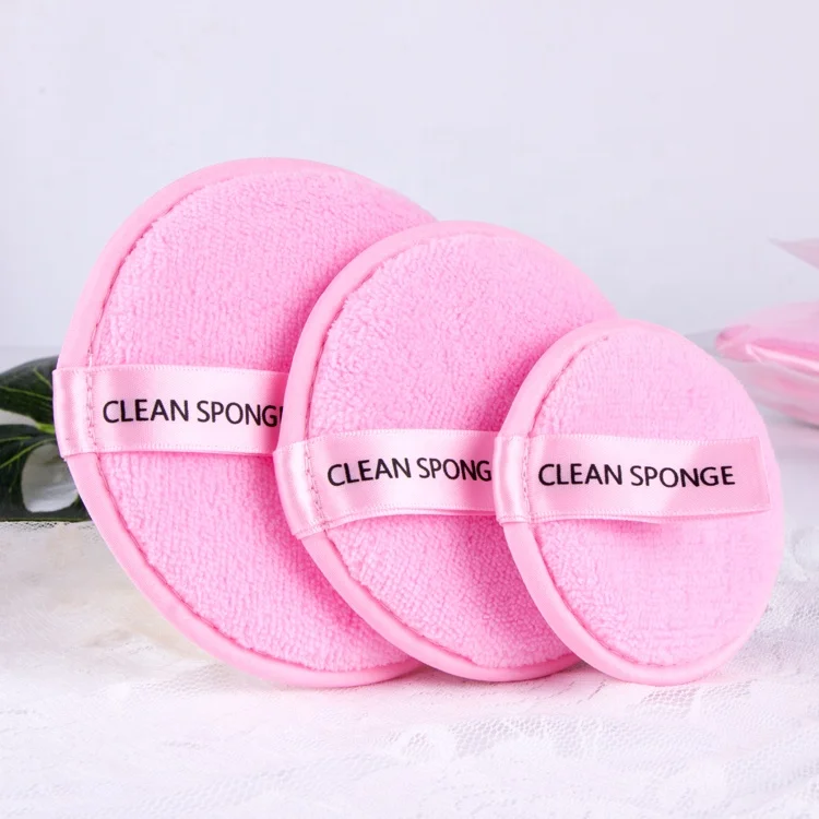 

2020 Popular Washable Custom Logo Professional Natural Reusable Fiber Microfiber Makeup Removal Pads