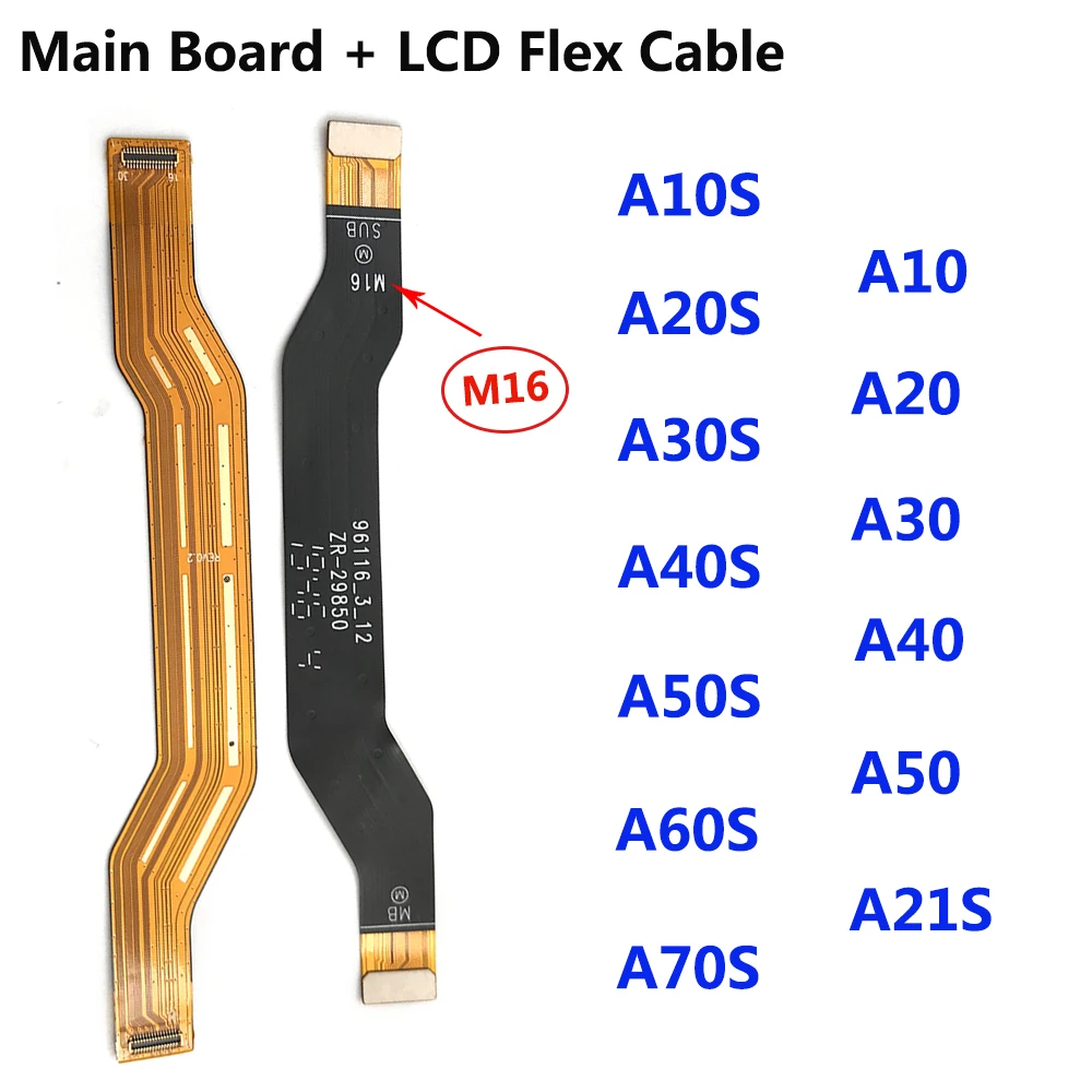

Main + LCD Board Motherboard For Samsung A10 A20 A30 A40 A50 A60 A70 A80 A90 A10S A20S A21S A30S A40S A50S A60S A70s Flex Cable