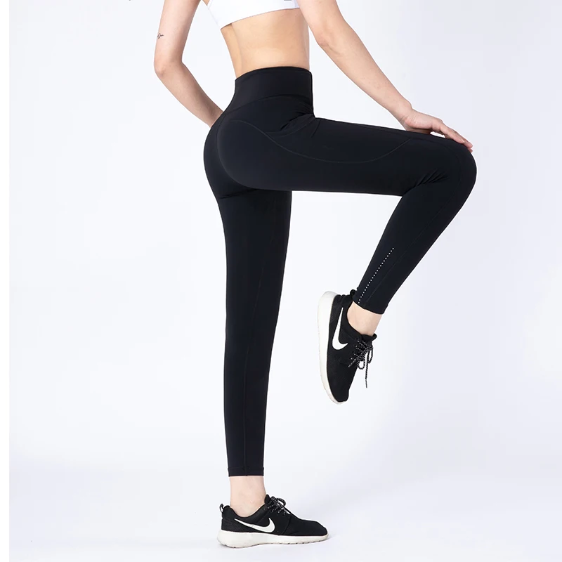 

Seamless Sexy Woman Gym Fitness Leggings Booty Yoga Wear Pants, Black,purple,gray,blue