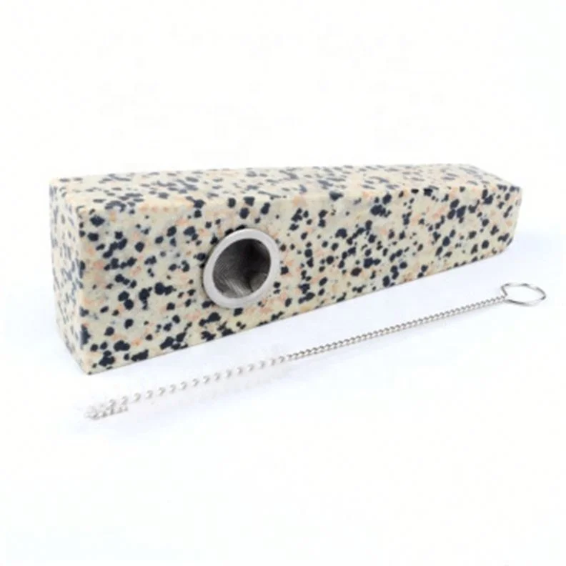 

Wholesale Wholesale Natural Crystal Semi-gem Smoking Pipe White Turquoise Portable Small Smoke Accessories