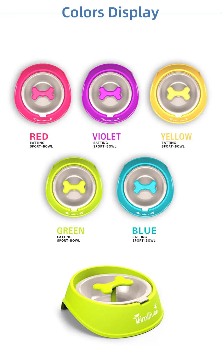 High quality melamine dog food bowl luxury pet bowls large water with cat