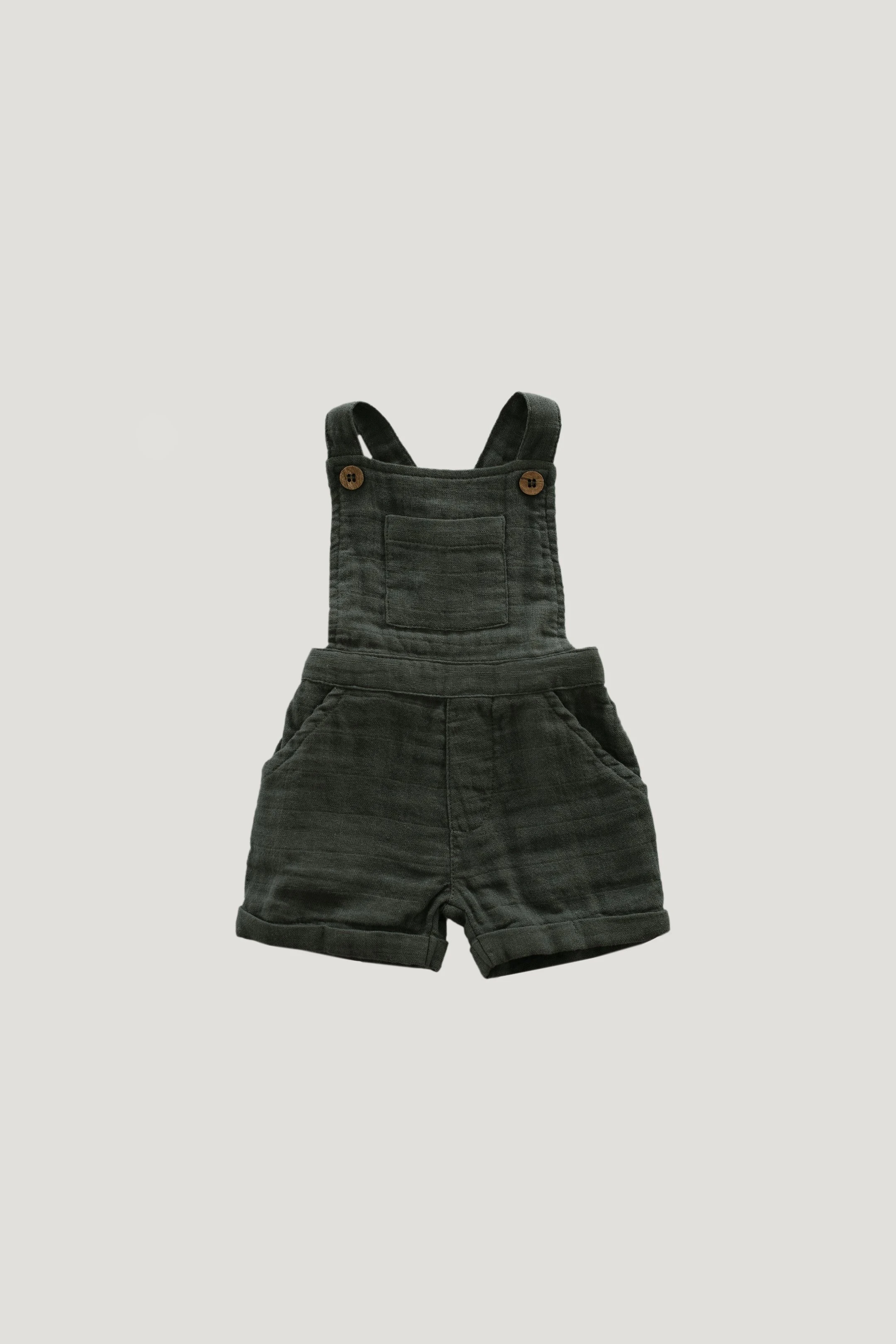 Unisex Baby Muslin Shortall Jumpsuit Toddler Kids One Piece Outfit With