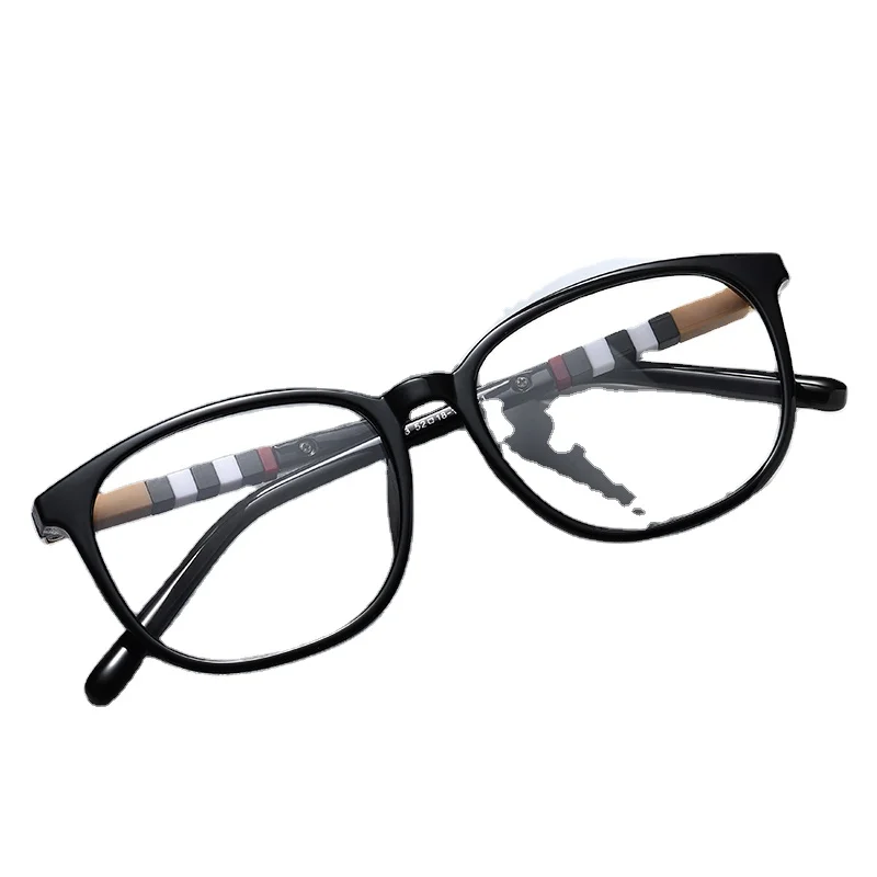 

New design customized fashion popular women's ultra-thin acetate fiber anti optical frame glasses, As shown