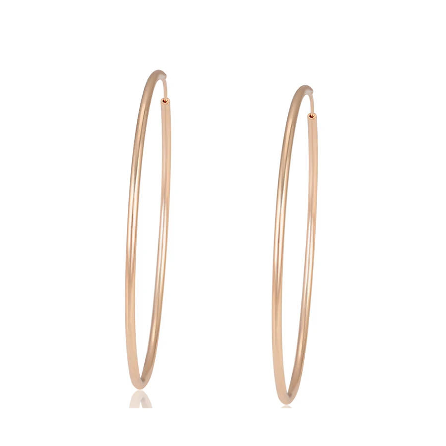 

99446 Xuping free shipping Beautiful Ladies 18k big round earrings hoop for women