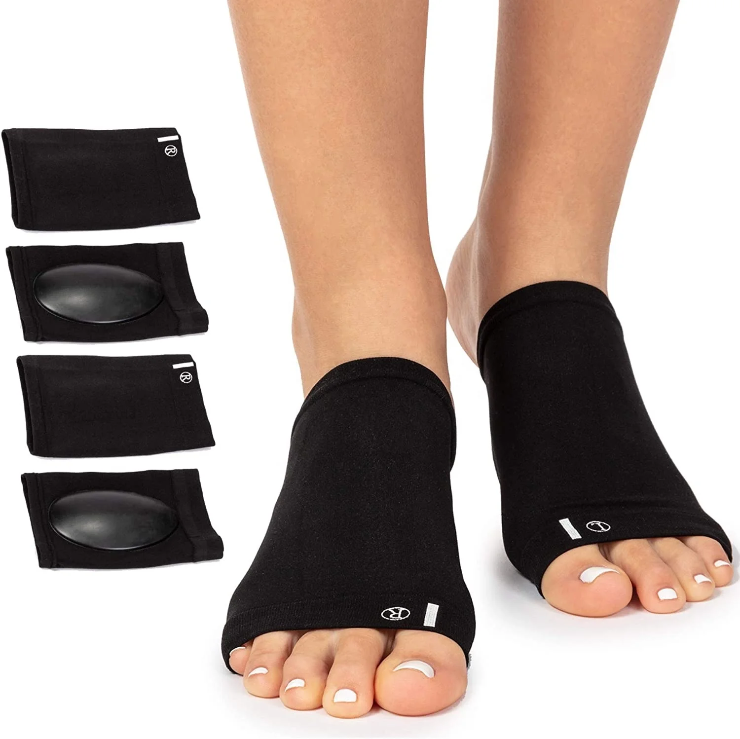 

Arch Support Sleeve Set - 2 Pieces - Soft Gel Sleeves for Flat Foot & Plantar Fasciitis Pain Relief, Customized