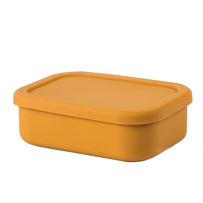 

Hot Sale Pure Silicone Separated Food Storage Container Bento Lunch Box