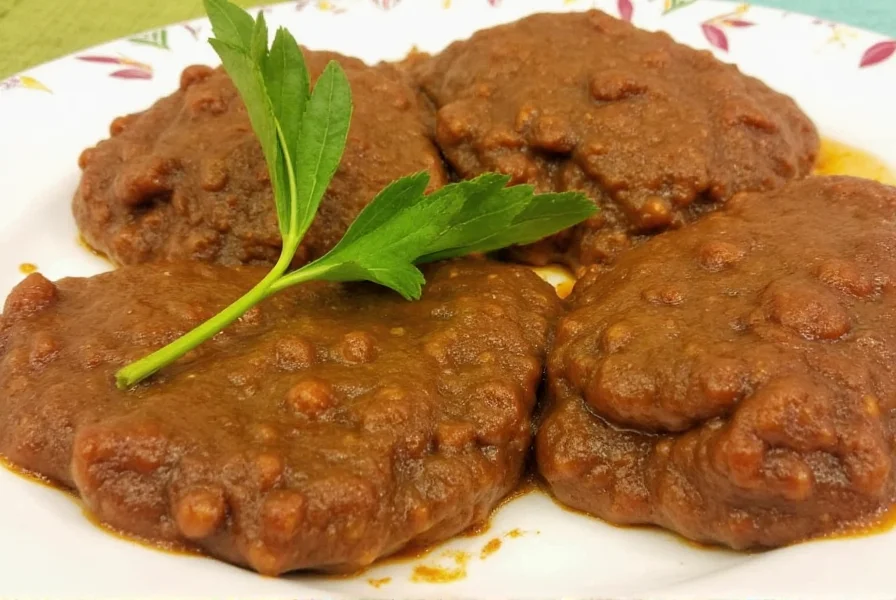 Mole sauce poured over enchiladas