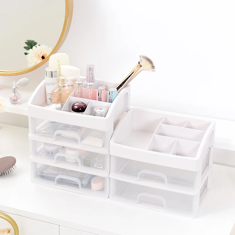 

Cosmetics Organizer for Cosmetic Plastic Storage Boxes & Bins Rectangle 1 Pcs 30-35 Days After Receive Deposit White Modern