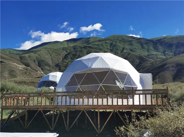 
China factory price luxury custom event outdoor clear prefabricated geodesic dome kit tent 