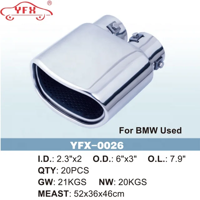 
Stainless Steel Exhaust Muffler Tip for BMW Used YFX-0026 