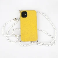 

Fully Eco recycled plastic Biodegradable crossbody Necklace phone case with strap