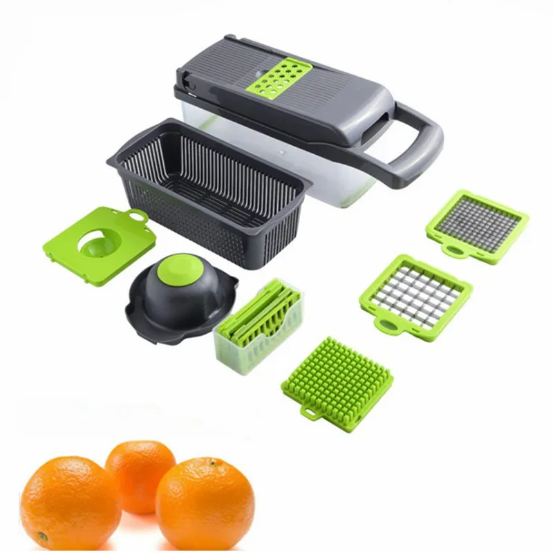 

Multi Blade Adjustable Mandoline Cheese Vegetable Slicer Cutter Shredder with Precise Maximum Adjustability