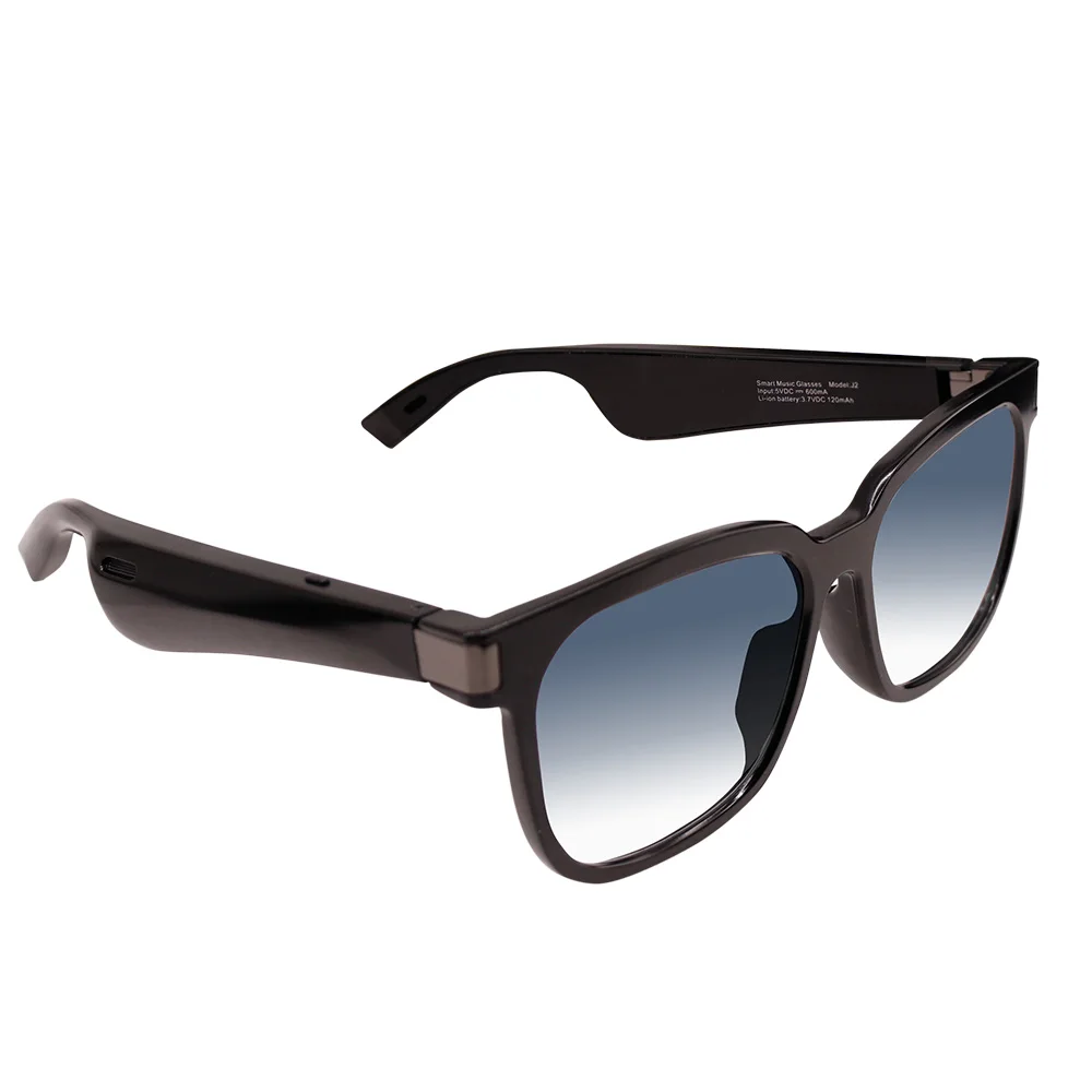 

New technology Waterproof Anti-radiation Anti-glare Lamp Light Smart Music Glasses Sunglasses Sun Glasses For Men And Women, Black