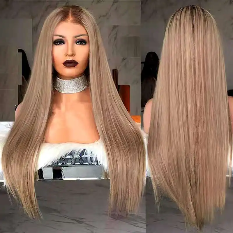 

Ready To Ship 613 Virgin Brazilian Hair Wigs synthetic Hair Baby Hair fiber wigs