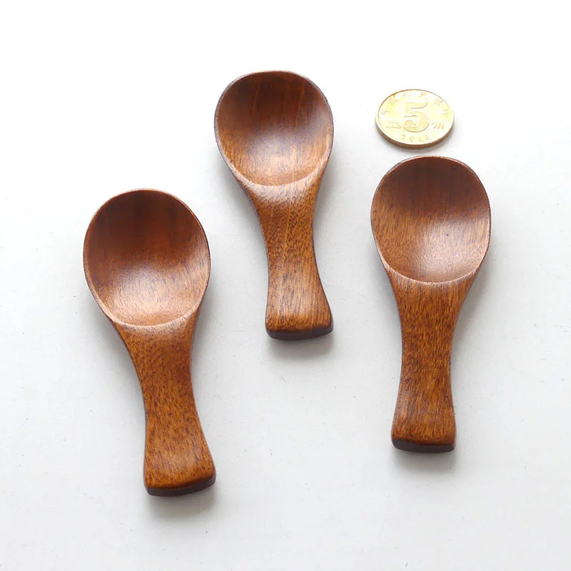 

Eco Friendly OEM Wood Mini Short Handle Wooden Spoon Salt Sugar Spices Tea Measuring Wooden Scoop, Picture