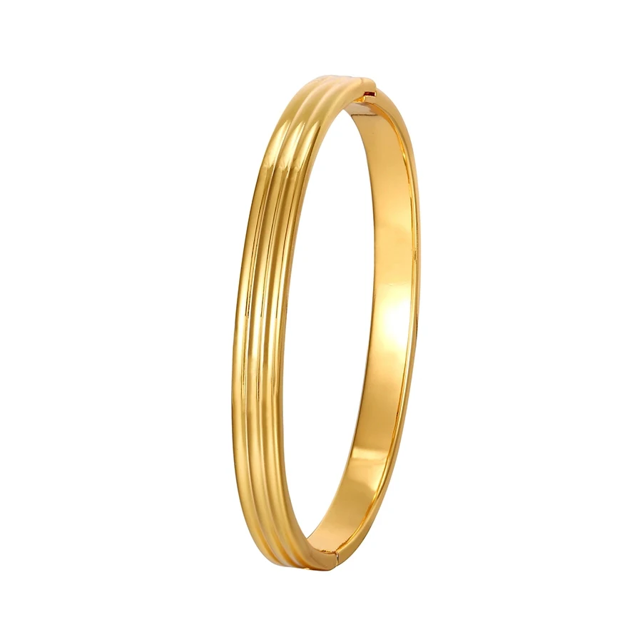 

52509 xuping simple gold bangles 24k plated hot sale cheap bangle for women 2019