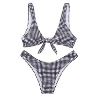 

High Quality Bikinis Woman Swimwear Swimsuit Bathing Suit Two Piece Bikini OEM Swimwear with Chinlon material