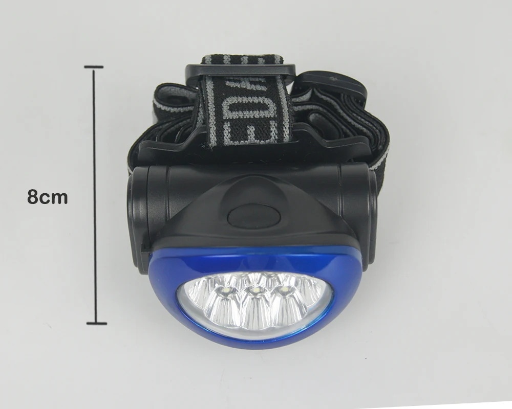 
10 LED headlamp flashlight Customized Logo Printed 3 mode Head torch light Wholesale ABS Manufacturer 