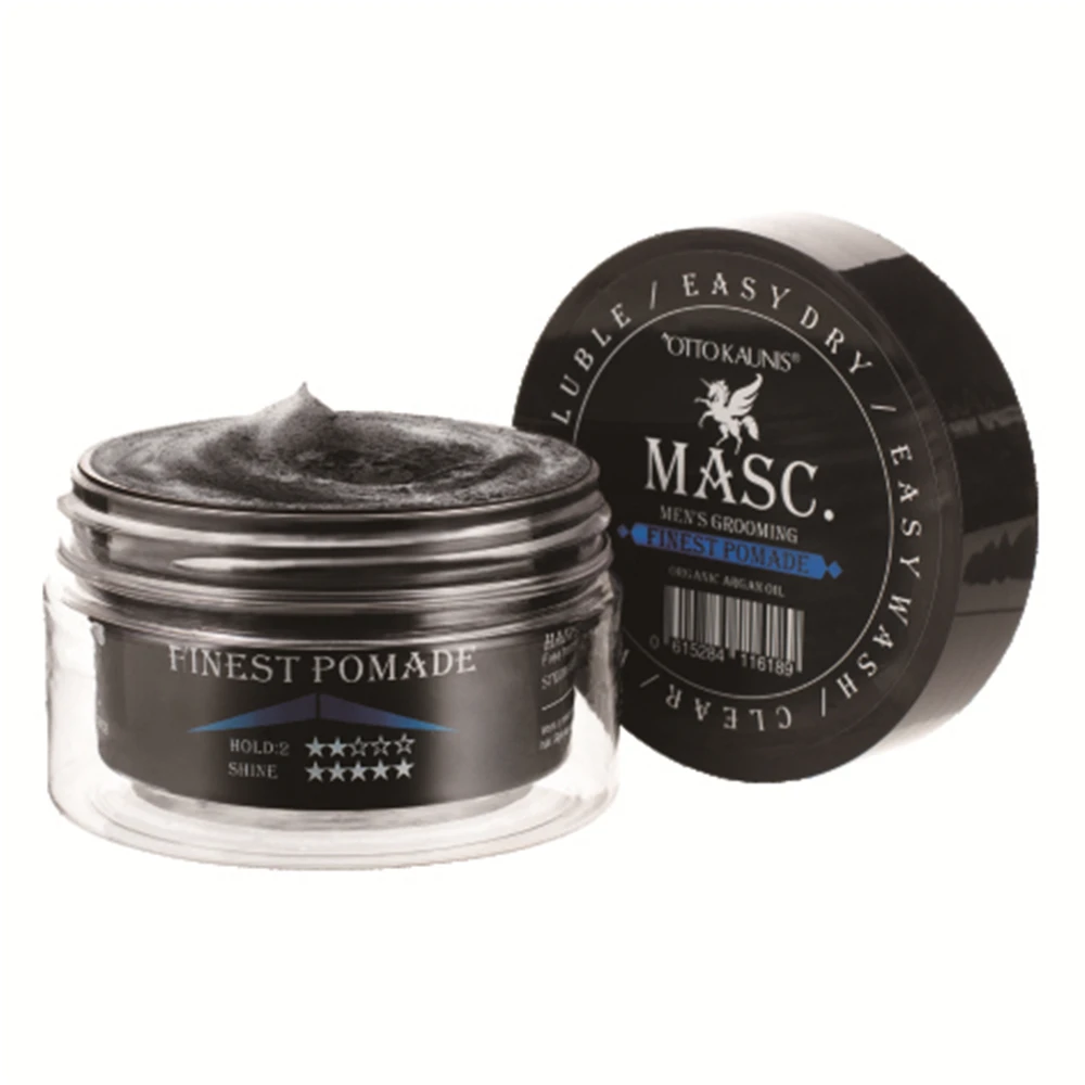 

Daily men hair styling easy dry water soluble high shine edge control Transparent FINEST POMADE