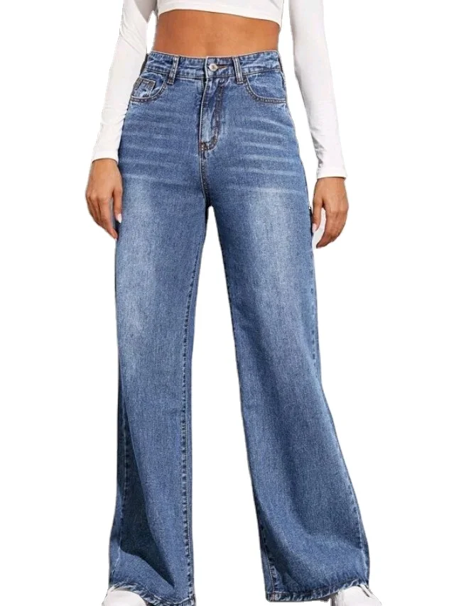 

Loose, high-waisted, wide-leg jeans for women in 2021