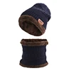 Top sale yiwu unisex cheap crochet wool hiver bonnet gorros beanie scarf hat set