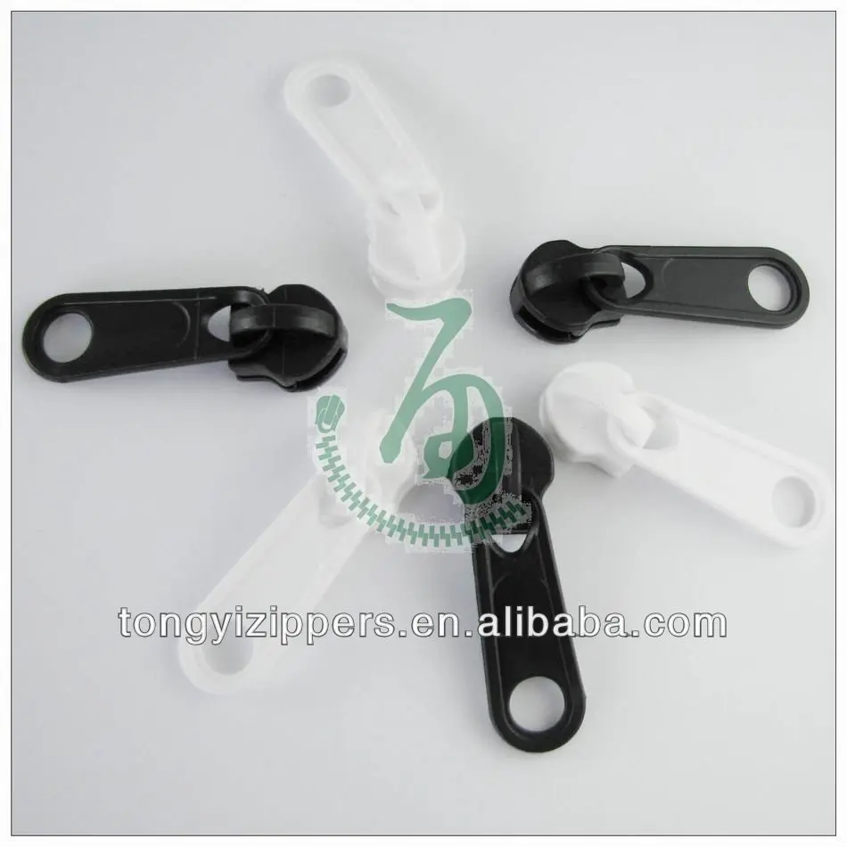
High Quality 4# Plastic Zipper Slider Multi-Color Plastic Zipper Head 