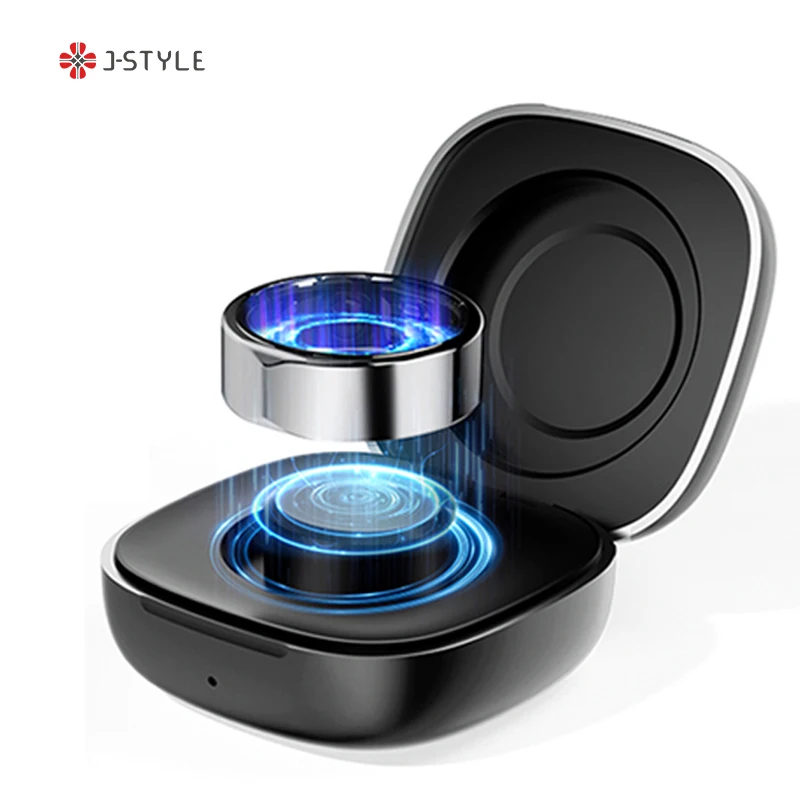 

J-Style 2301A wholesale blood sugar VO2 Max smart health rings fashion custom black android smart ring for men women couple