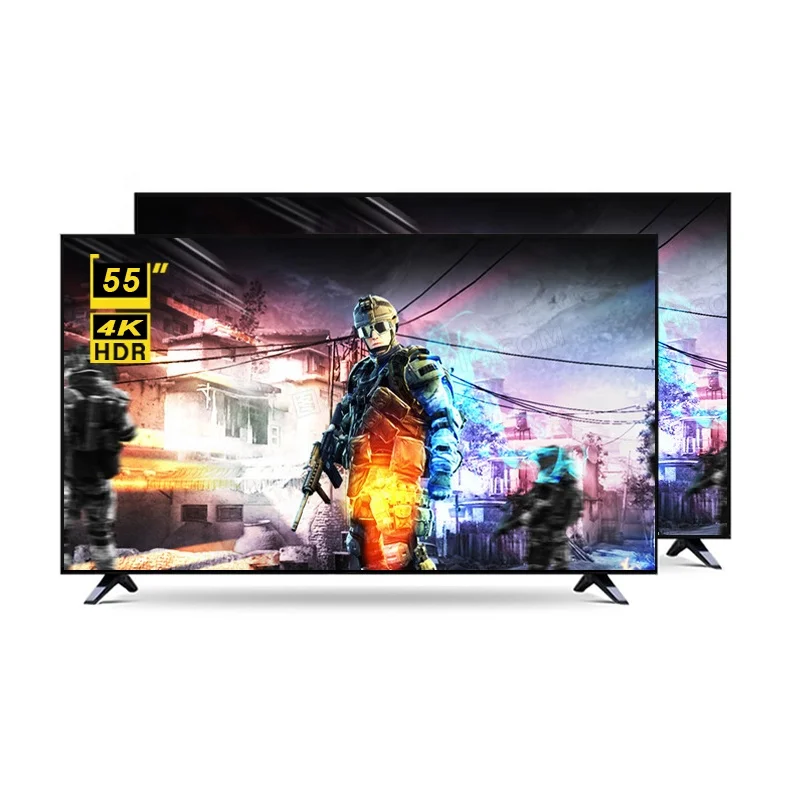 

Wholesale narrow screen drop-resistant TV 55 Inch Android Smart Television customize frame and package