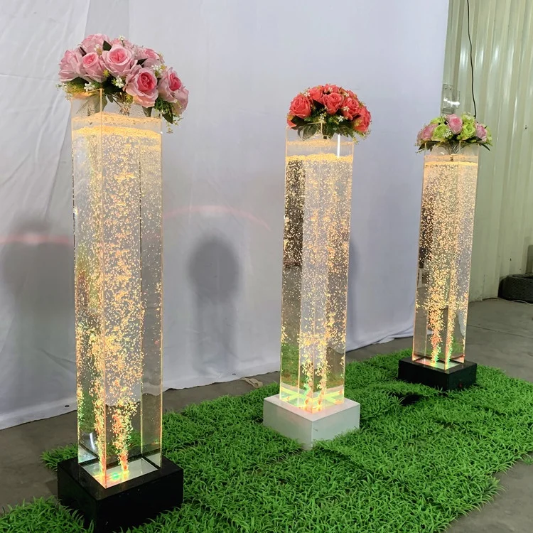 

Promotion led lighting bubble water flower column lamp restaurant decorative items