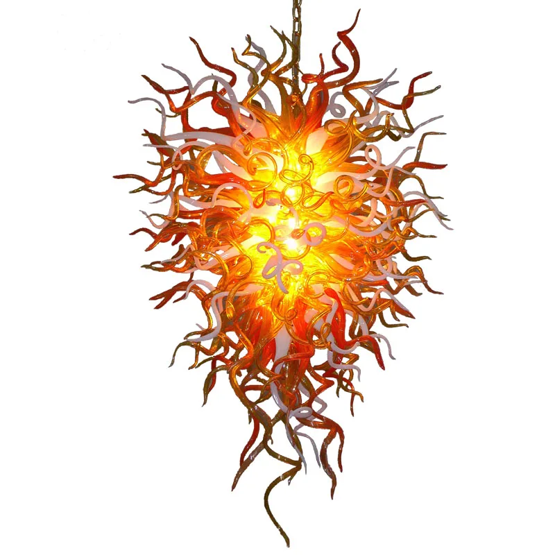 

Fire Shape Chihuly Modern Chandelier Murano Art Glass Chandeliers Ceiling Luxury, Customized