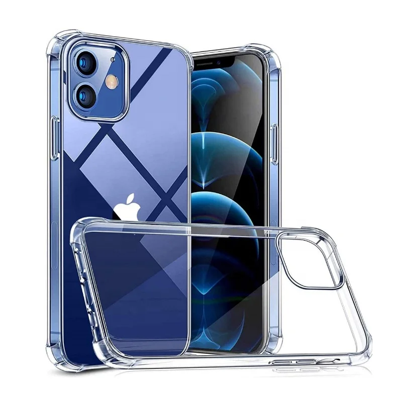

2022 TPU Transparent Ultra Thin Shockproof Cell Phone Soft Cover Case For Apple Iphone 11 12 13 Pro Max Mini, Muti color