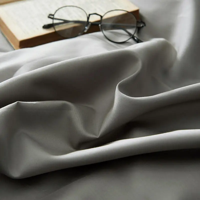 
high quality 300TC 60s solid color cotton percale home sateen bed sheet fabric rolls 