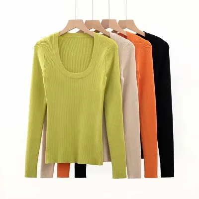 

B51504A Korean style lady new autumn fashion casual knitted sweater