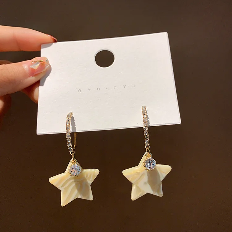 

2020 star dangling hoop high quality earings