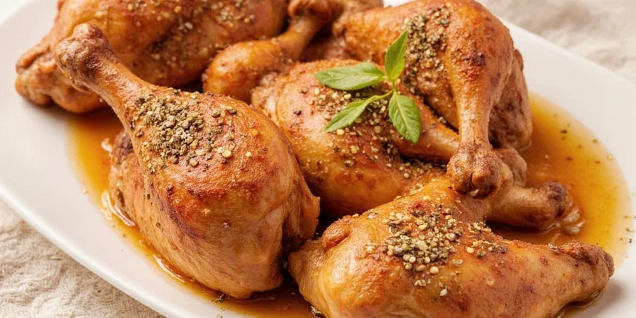 Applying chicken seasoning rub