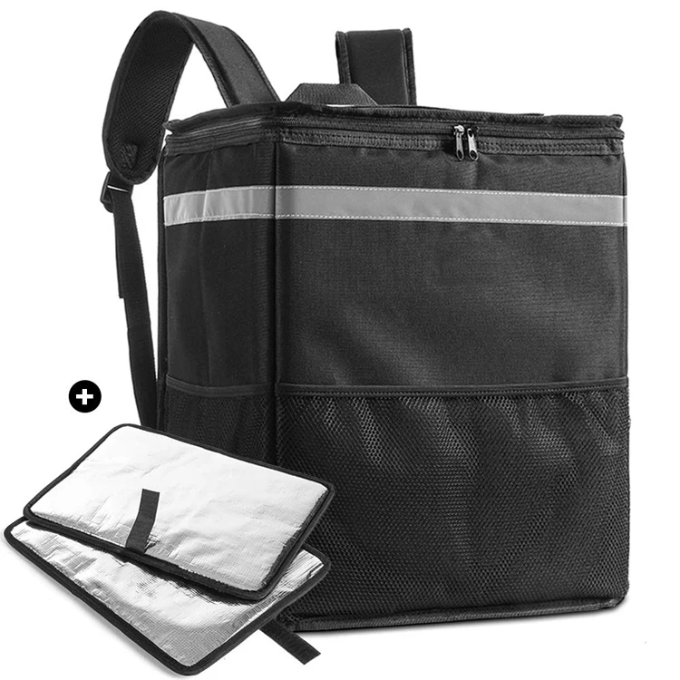

Thermal Insulated Food Delivery Backpack Reusable Cooler Bag for Doordash,Uber, Postmates, Instacart, Camping with Cup Holder, Customized