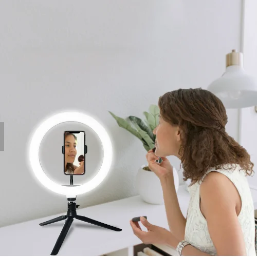 Dimmable Fill Light Make Up Video Photo Desktop Selfie Ring Light