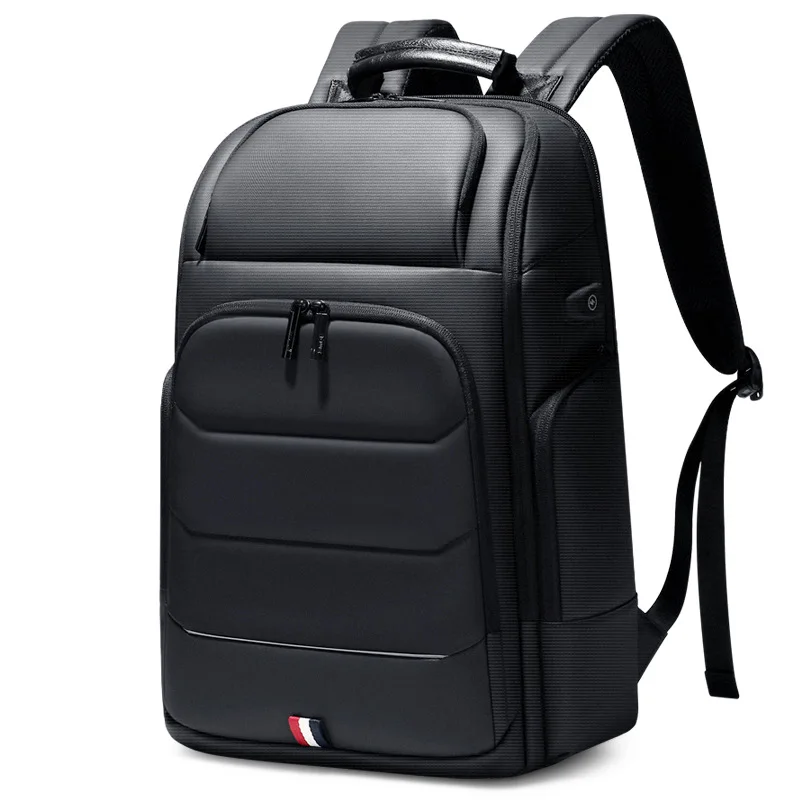 

LP019 Fashion design Multifunctional school backpacks with usb 15.6 large capacity laptop backpacks, Black