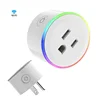 Tuya WiFi smart home socket Alexa device switch with RGB LED light plug 10A America Standard
