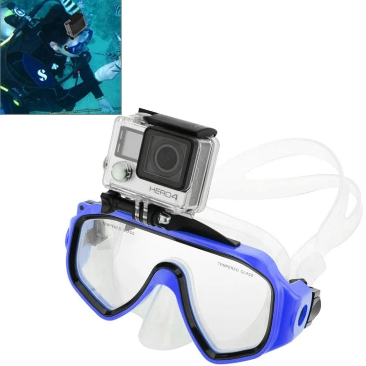 

Water Sports Diving Equipment Diving Mask Swimming Glasses with Mount for GoPro HERO9 Black and Other Action Cameras