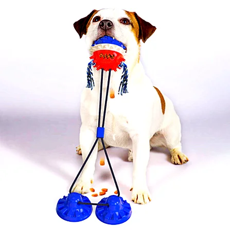

Popular Hot Selling Funny Dog Toothbrush Chewing Pet Toys Clean Teeth And Molars With Double Powerful Plastic Suckers