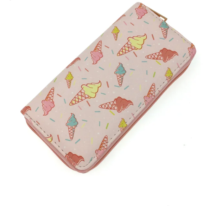 

Off-the-shelf donuts, ice cream, PU wallet, Student Lady, Long Zipper Bag