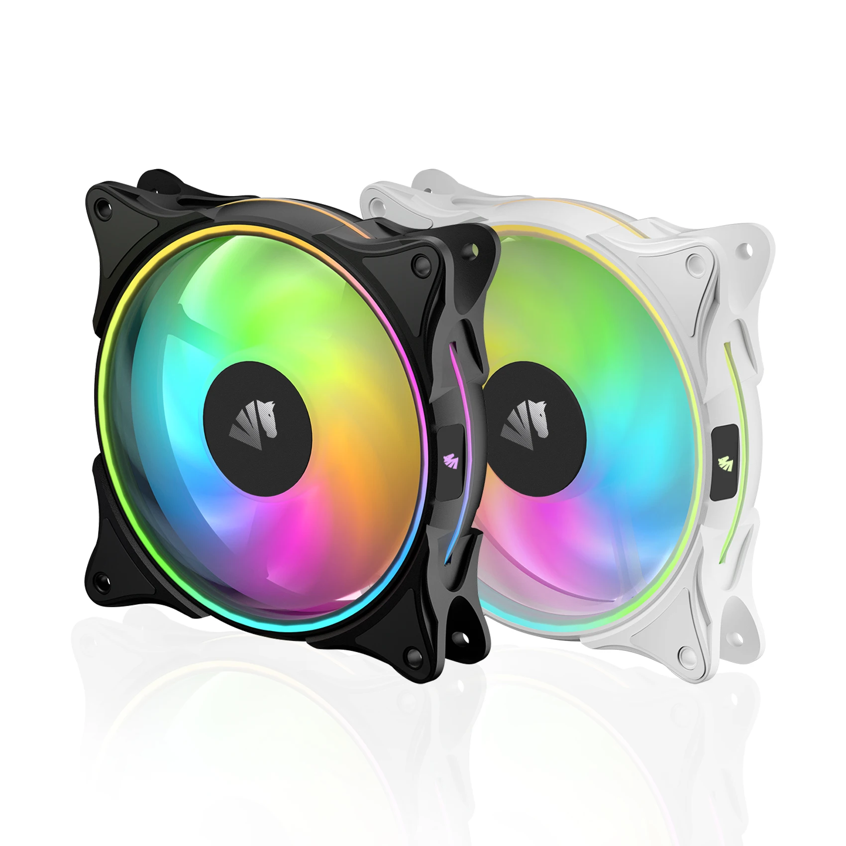 

New 120mm Pc Case Rgb Computer Gaming Cooling Fan with Led Lights