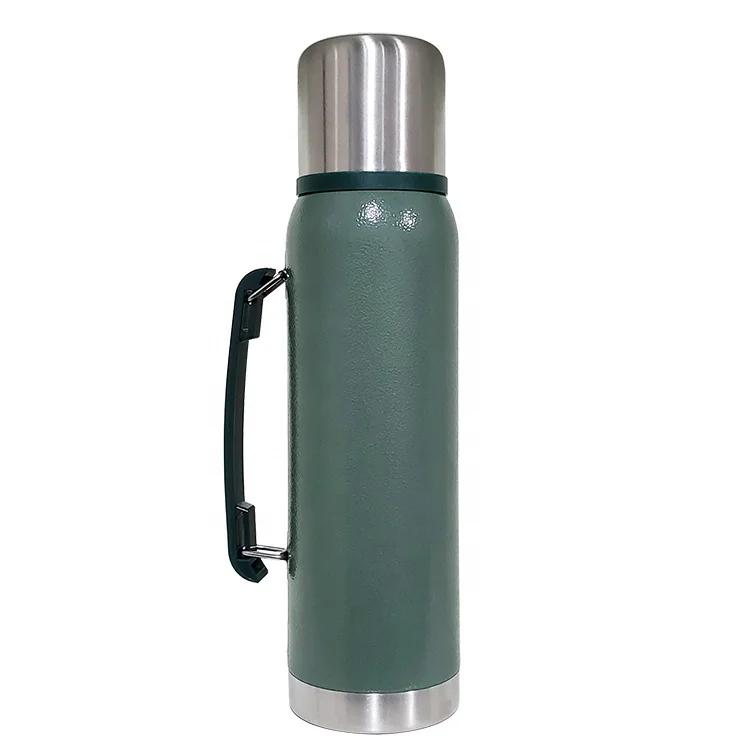 

Factory sale upgrade Customized LOGO DOUBLE WALL stainless steel thermos South America portable vacuum flask with handle
