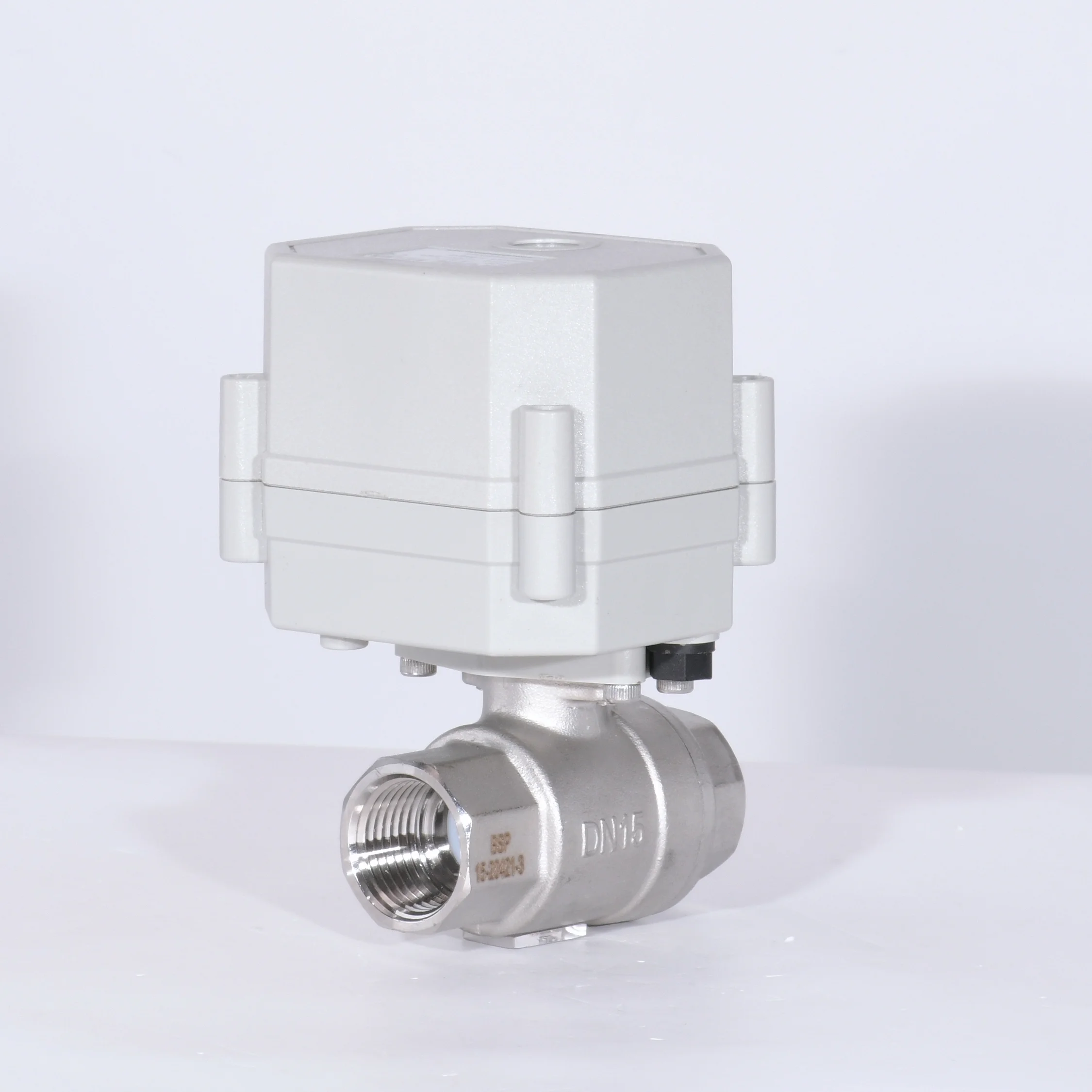 CE SS304 DN15 0~5V electric modulating actuator 4-20mA regulating control ball valve